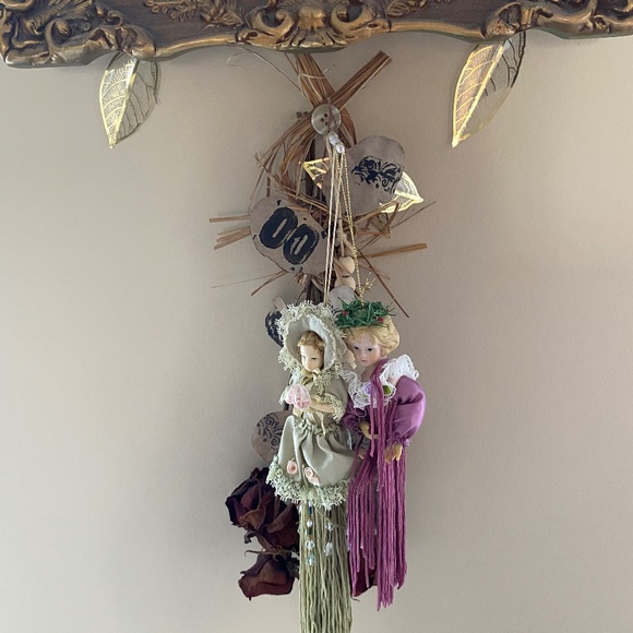 Vintage Victorian Tassel Dolls Set of Three (3) - Picture 3 of 10